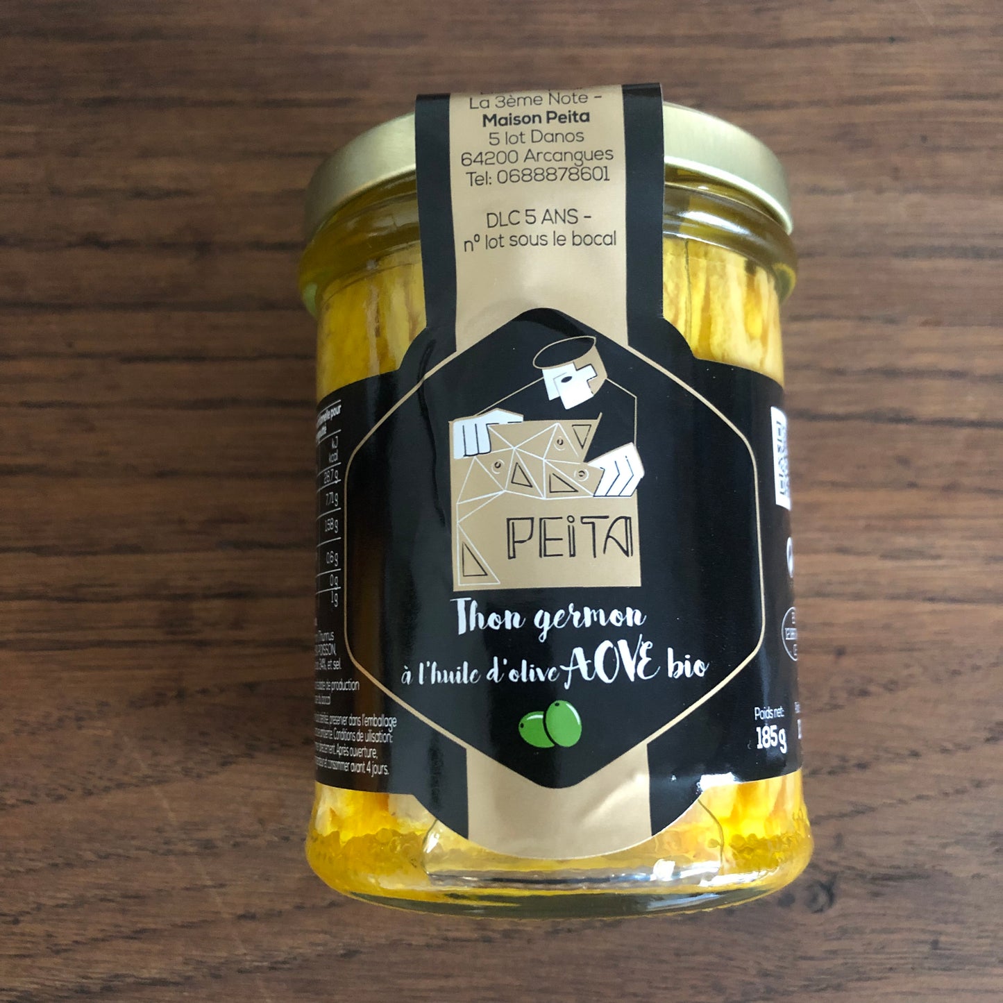 Thon germon huile d'olive extra vierge bio, bonito del norte,peita